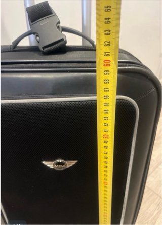 Maleta Mini Cooper Samsonite Negra, en buen estado