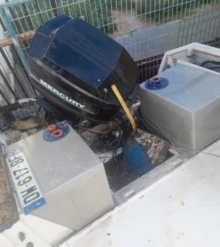 Barca de 6 metros con motor Mercury  150 y remolqu