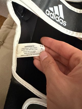 Tibiales Kickboxing Adidas ADIGSS012 Negros