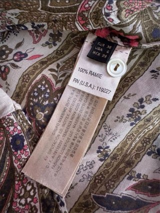 Blusa de ramio natural Massimo Dutti
