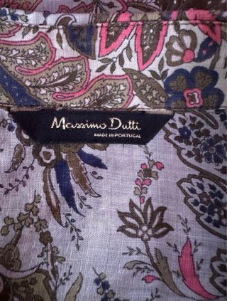 Blusa de ramio natural Massimo Dutti