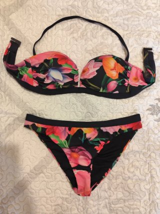 Bikini Calzedonia Talla 38 Estampado Floral