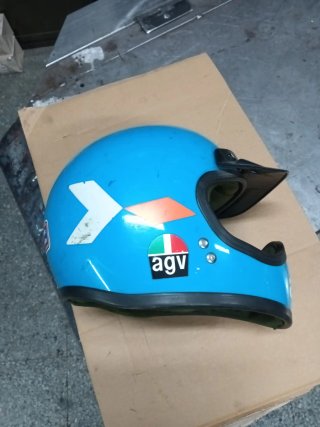 Casco agv motocross años 80