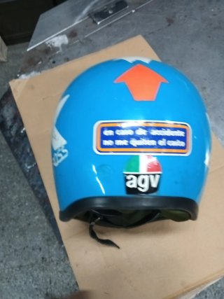 Casco agv motocross años 80