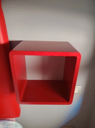Estantes cubo rojos 30x20x30cm
