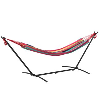 Hamaca con soporte multicolor