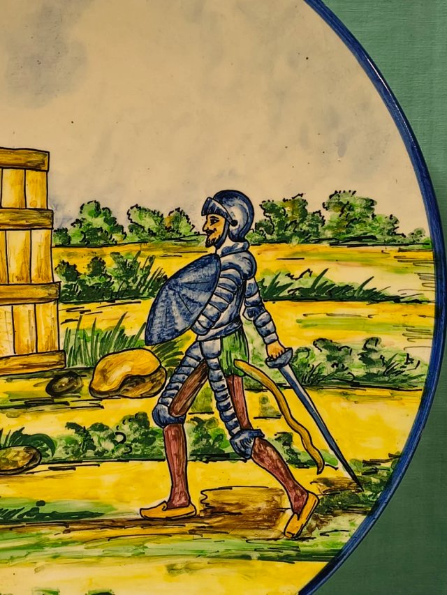 PLATO CERAMICA VINTAG 41 c.DON QUIJOTE D LA MANCHA