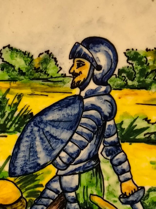PLATO CERAMICA VINTAG 41 c.DON QUIJOTE D LA MANCHA