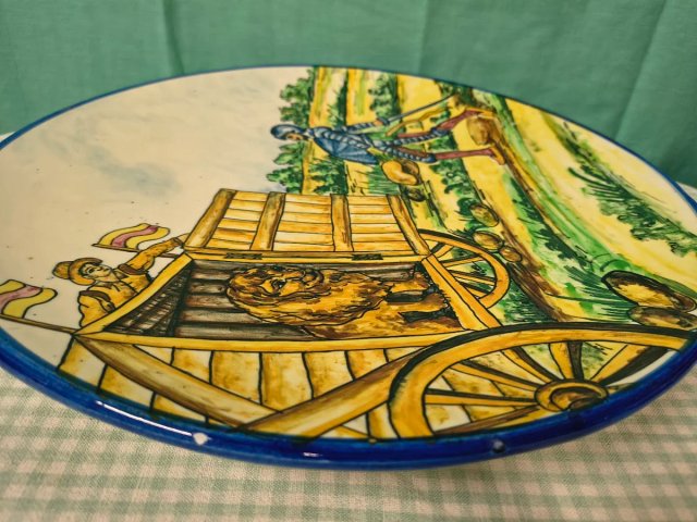 PLATO CERAMICA VINTAG 41 c.DON QUIJOTE D LA MANCHA