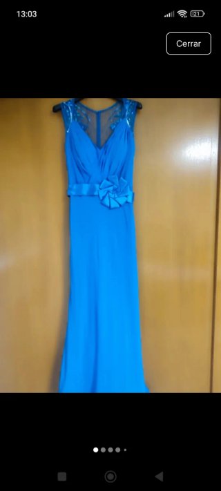 Vestido Pronovias Azul Talla s. Costo 700€