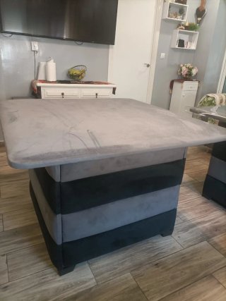 Mesa de comedor/sofá tapizada
