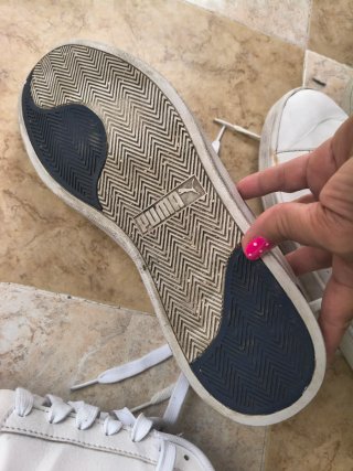 Zapatillas Adidas y Puma de Piel Blancas