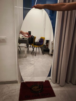 Espejo Ovalado Grande. 140x59cm.