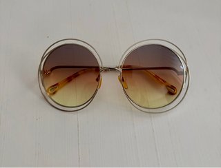 Gafas de sol Chloé redondas doradas