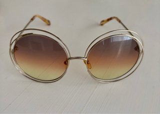 Gafas de sol Chloé redondas doradas