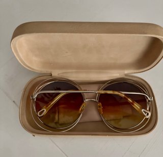 Gafas de sol Chloé redondas doradas