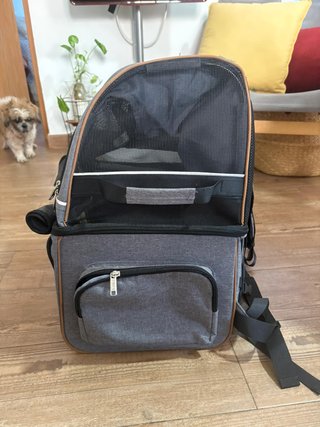 Mochila Transportín Perro Gato Plegable