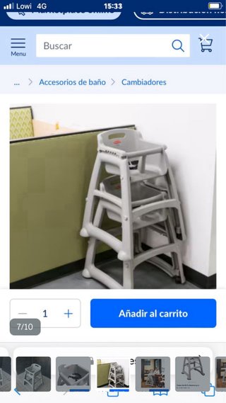 Trona infantile grigia RUBBERMAID