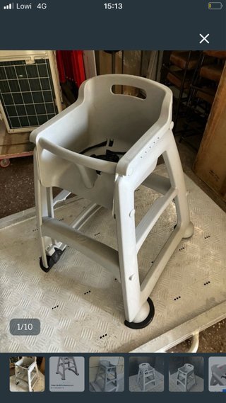 Trona infantile grigia RUBBERMAID
