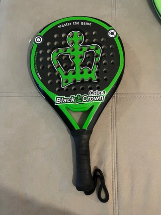 Raqueta Padel Black Crown Cobra con caso