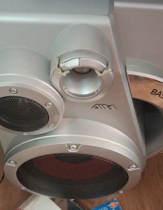 Minicadena AIWA Plata + Casetes