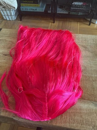 Peluca rosa estilo K-Pop