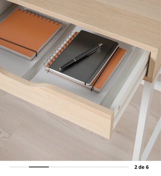 Escritorio Ikea Alex Madera y Metal