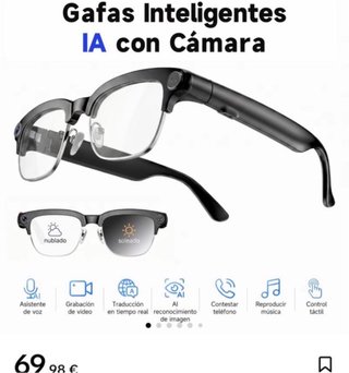 Gafas Inteligentes IA con Cámara