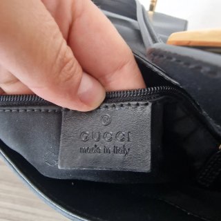 Bolso Gucci Jackie Piel y Lona Serigrafiada Negro