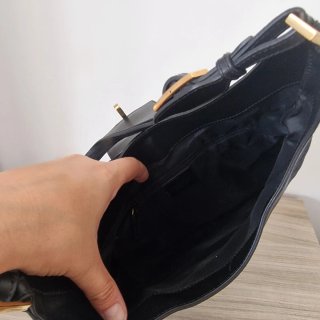 Bolso Gucci Jackie Piel y Lona Serigrafiada Negro