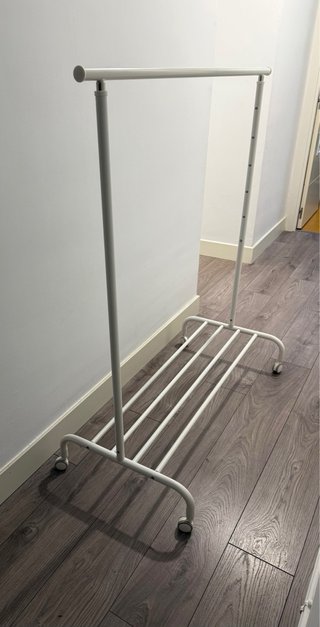 Burro Perchero Ikea RIGGA Blanco