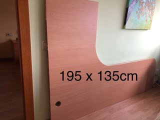 Tablero de escritorio 195x135cm madera