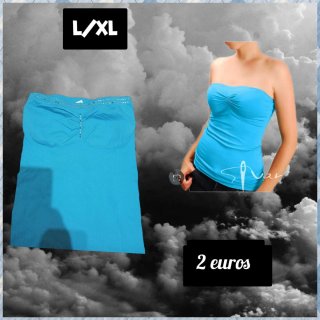 Top Azul Talla L/XL
