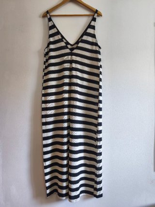 Zara Vestido Rayas Negro/Blanco