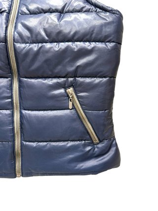 Chaleco acolchado azul niño talla 10-12