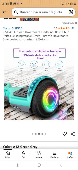 Hoverboard nuevo sin usar