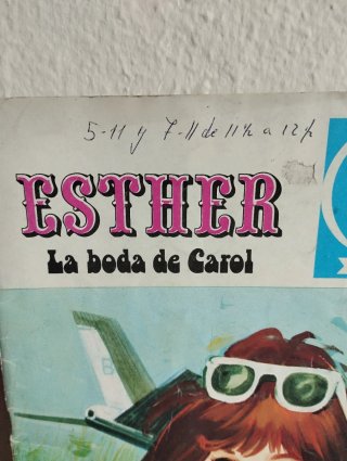 Tebeo Esther La boda de Carol