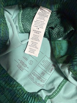 Pantaloncini Patagonia con Stampa Verde