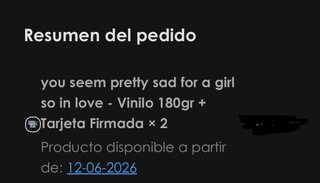 *FIRMADO Olivia Rodrigo-You Seem Pretty Sad vinilo