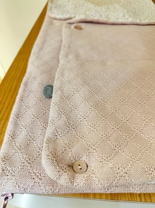 Saco de invierno rosa para capazo