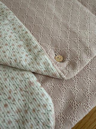 Saco de invierno rosa para capazo