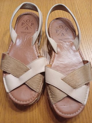 Sandalias POPA Beige/Marrón