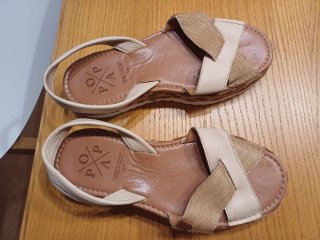Sandalias POPA Beige/Marrón