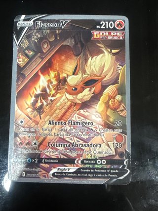 Pokemon TCG Flareon V 210 HP