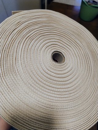 Fettuccia beige in rotolo