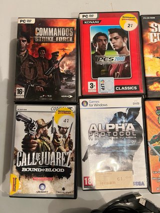 Lote 7 juegos Pc + 2 mandos