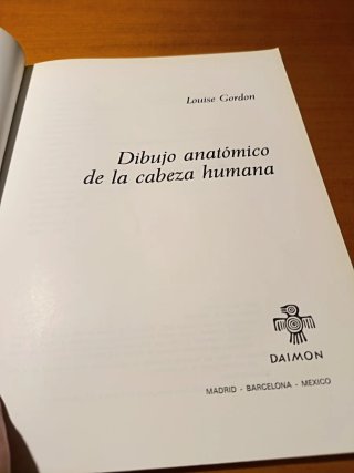 Dibujo anatómico de la cabeza humana.Louise Gordon