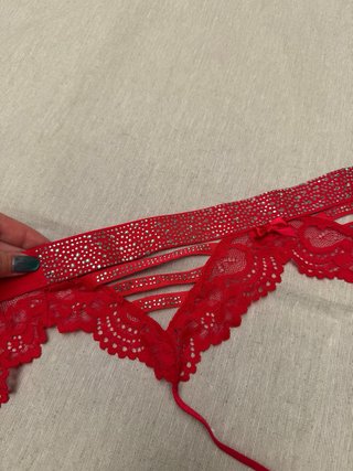 Cinturón Lencería Rojo Brillante sexy