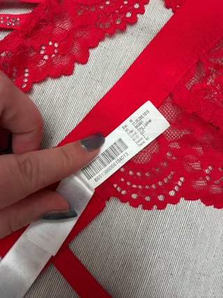 Cinturón Lencería Rojo Brillante sexy