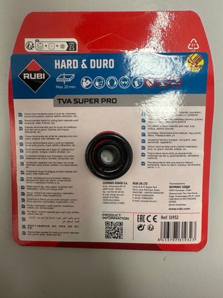 Pack 5 Discos Diamante Rubi TVA 115 Superpro NUEVO